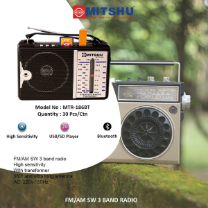 FM RADIO - USB TF CARD BT  (MTR-186BT)