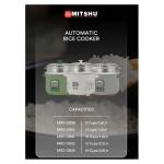 RICE COOKER W/STEAMER - 2.8LT / (MRC-CB28)