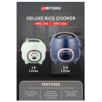 DELUXE RICE COOKERW/STEAMER-1.8LT (MRC-D18)