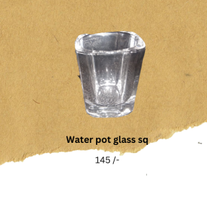 Glass water pot sq ( Buddha offerings item )