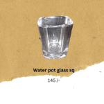 Glass water pot sq ( Buddha offerings item )
